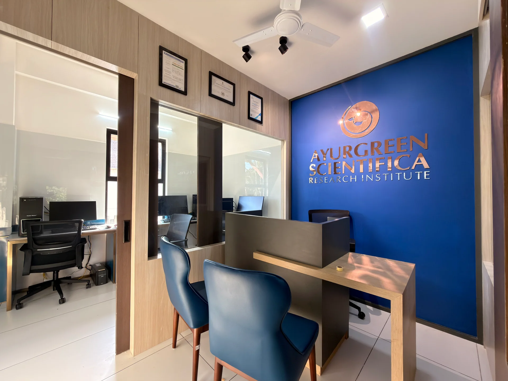 Ayurgreen Scientifica Research Institute (ASRI) Modern Facility Reception