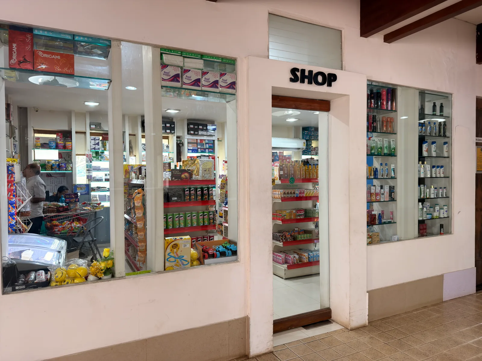 On-campus health retail boutique with patient daily essentials and organic toiletries